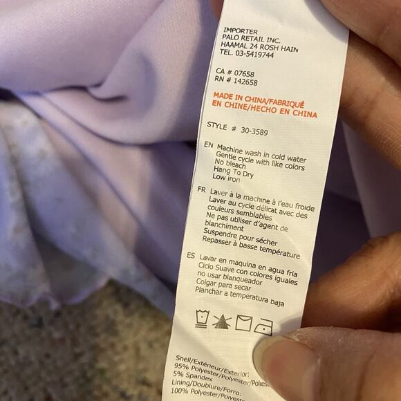 Charlotte Russe Women's Y2K Floral Purple Babydoll Fairy Mini Dress M Romantic - Picture 7 of 7